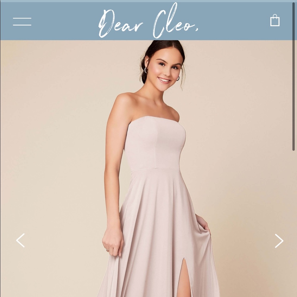 Dear Cleo Ruby Bridesmaids Dress, Sandalwood, size 6